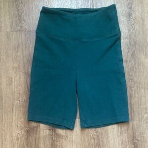 Target Wild Fable Green 95% Cotton Bike Shorts Size Small